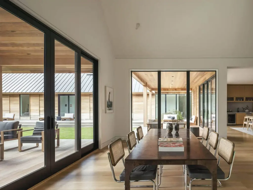 sliding up door