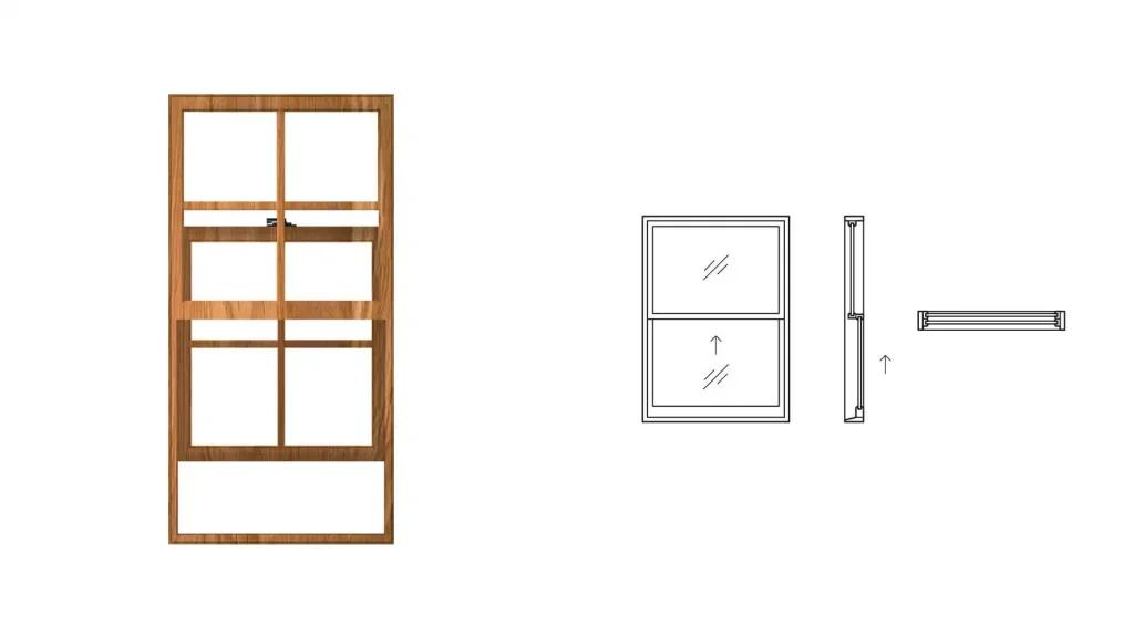 single hung windows form