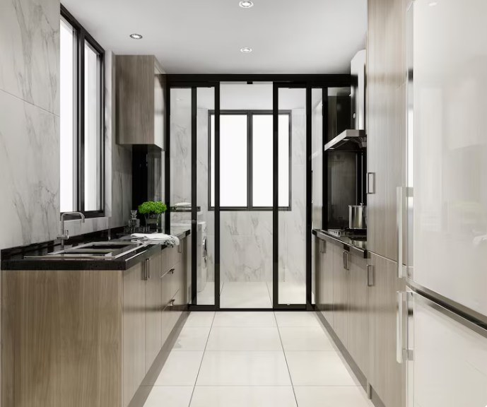 bathroom sliding door