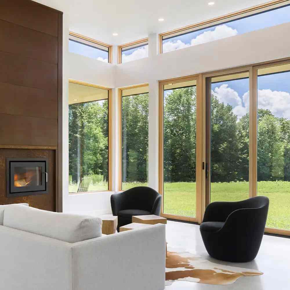 Contemporary Aluminum-Clad Wood Sliding Door2